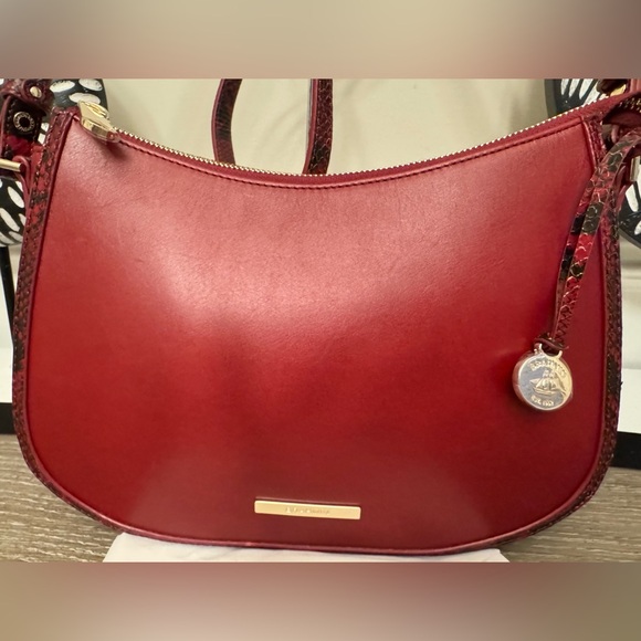 Brahmin Red Leather crossbody bag. - Picture 8 of 16